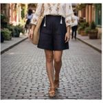 Karl Lagerfeld Shorts Womens Medium Linen High Rise Tailored Classic France Photo 10