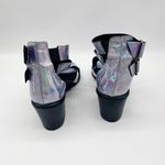 MIISTA Womens Metallic Jelly Shona Heels Adjustable Straps Size 37 Silver Photo 7