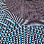 Akris Punto Fantasy Blue Jacquard Knit Sleeveless Top Photo 9