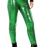 Tipsy Elves  Sequin High Waisted Leggings - Green - M Photo 0