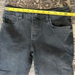 Free People Denim Women’s Size 26 Black Wash Rita Raw Edge Cropped Flare Jeans Photo 7