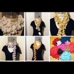 Brand new hand crocheted beautiful purple Boa scarf Photo 3