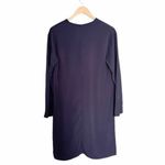 Vince  Dress V-Neck Popover Long Sleeve Tunic Navy Blue Size XS Minimalist Simple Photo 3