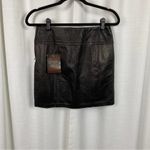 Danier Black Leather Mini Skirt Sz.8 NWT Photo 4
