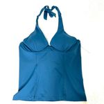 Athleta Sculpted Halter Tankini Oceanic Teal Size 40B/C Photo 2
