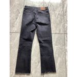 J.Crew  Billie Demi Boot Crop Jeans Dark Wash Button Fly Raw Hem Women Size 27 Photo 3