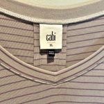 CAbi Striped Plum Long Sleeve Tee Style #4376- size XL Photo 2