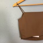 & Other Stories NWT & Other Stories Brown Strappy Crop Top Square Neck 2 Summer Minimal Preppy Photo 6