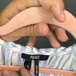 Paige Ice Stripe Blue Harmony Romper Ruffled Size S Beachy Costal Nautical Photo 4