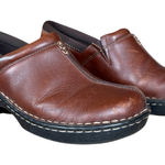 EastLand Kelsey slip on clog in brown leather women's size 6.5 M Photo 0