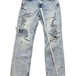 ZARA The Truth Slim ripped distressed mid-rise jeans sz 8 Photo 6
