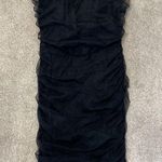 Pretty Little Thing Black Tulle Corset Top Strapless Mini Dress Size 6 Photo 0