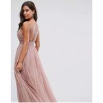 ASOS PREMIUM Tulle One Shoulder Maxi Dress In Mink 10 Photo 3