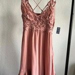 Free People ✨SALE Rose Pink Adella Slip Mini Dress Size S NWT Photo 8