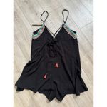 Nanette Lepore NWT  Tribal Beat Romper Black Swim Coverup Size‎ S Photo 9