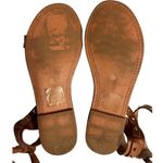 Saks 5th AVe Vintage Havana Cherie Embroidered Sandals Womens size 8 Aztec Boho‎ Orange Photo 8