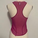 Free People Women Mesh Racerback Tee Fuchsia XSmall Lightweight Photo 1