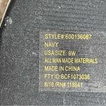 Lane Bryant COPY - Navy blue vegan suede flats sz9W Photo 9