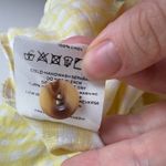 Faithfull the Brand NWT Linen Rodeo Dress Sz 6 Gingham Kivotos Yellow Tie Front Photo 10