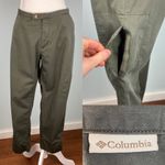 Columbia Cargo Pants Olive Green Full Length Vintage High Rise Size M/8 Photo 11