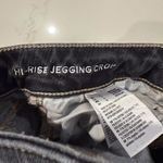 American Eagle  High Rise Jegging Crop Denim Jeans Womens 4R Dark Gray Distressed Photo 6