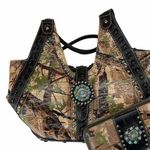 Montana West  Concho Camo Handbag Jeweled w/ Wallet Photo 0
