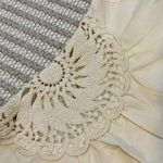 Mango  Linen Blend Dress with Openwork Flowers Photo 2