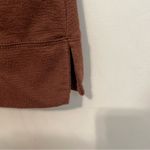 Maurice's Solid Crew Neck Pullover Brown Rust ish? Textured Round Neck Sweatshirt Photo 7