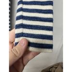Banana Republic Women’s Size S Navy White Striped V-Neck Knit Sweater Photo 7