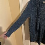 Eddie Bauer Open Front Two Tone Blue Knit Cardigan Sweater Size XL Photo 3