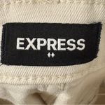 EXPRESS Cream Shortie Super High Rise Belted Shorts Sz 8 Photo 3