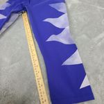 Nike  Activewear Leggings Women S Small Blue Geometric Capri Pull‎ On Dri Fit Photo 8