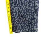 Banana Republic Women's Size 4 Navy Blue Leopard Print Straight Leg Pants Photo 6