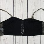 Pins and Needles Gray & Black Floral Print Bralette Women's Size Small Photo 6