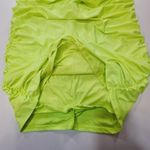 Good American  Satin Ruched Tube Maxi Dress in Electric Lime002 4XL Photo 3