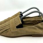 ZARA Suede Fringe Loafers Women's 9 US Photo 1