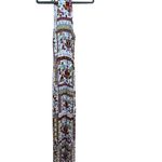 H&M Coachella Floral Boho Maxi Dress White Tank Size 6 Festival Style 58” Long Photo 2