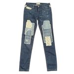 Free People Size 26 Hayes Patchwork Crochet Jeans Cottagecore Country Western Photo 1