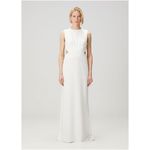 Tadashi Shoji Tenney Maxi Evening Dress in White Size Medium Photo 8