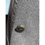J.G. Hook Vintage Wool Overcoat Brown Double Breasted USA Minimalist Lagenlook Size L Photo 8