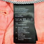 H&M  Twill Cuffed Chino‎ Bermuda Shorts Neon Coral Size 6 Stretch Photo 8