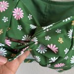 Victoria's Secret Pink Floral Green Twist Back Sports Bra Small Photo 2
