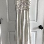 Victoria's Secret VTG 90’s Gold Label White Gown Ruched Bodice Satin Dress S Photo 0