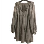 Wishlist ✨ EMBROIDERED V-NECK TUNIC DRESS LONG TIE WITH TASSEL ENDS✨ Photo 3