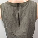 Lou & grey  Army Green Olive Cinch Waist Dress Small Drawstring Sporty Casual Photo 5