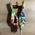 Franco Sarto Carmella Floral Knot Slide Sandals Heeled Square Toe - Size 7M Photo 8