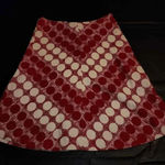 Elevenses ‎ Anthropologie Womens Red White Circle Skirt 4 Photo 0