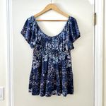 Free People  Sun Kissed Boho Babydoll Top Sz M Photo 4