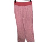 Lands' End  Women's‎ Heathered Pink Linen Wide Leg Mid Rise Casual Pants Size 6 Photo 2