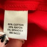 Banana Republic Red Stretch Denim Like Sloan Piped Bodycon Sheath Mini Dress 2 Photo 4